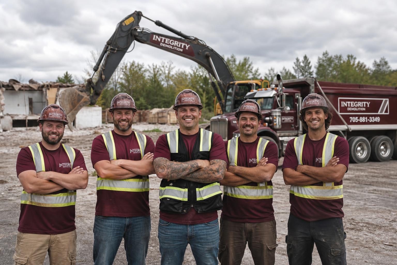 The Prentiss Demolition crew